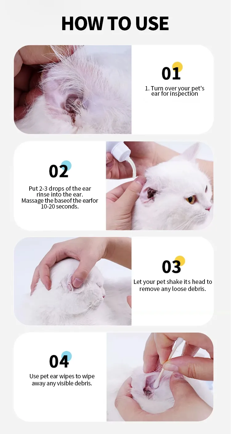 Gentle Pet Ear Drops for Dogs & Cats