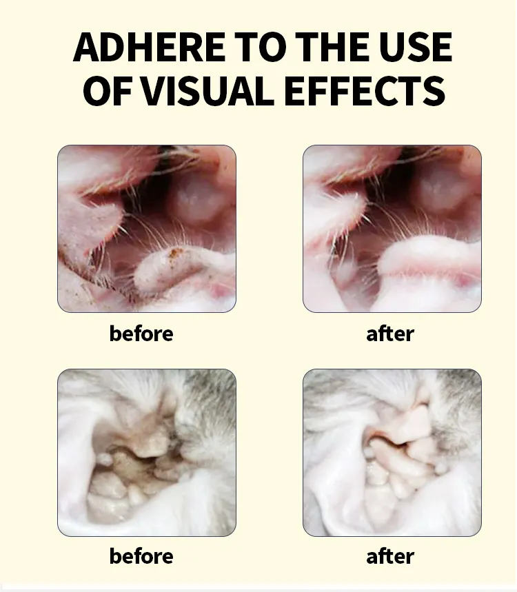 Gentle Pet Ear Drops for Dogs Cats