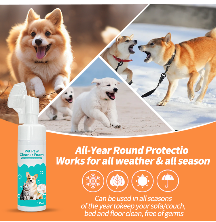 Pet Paw Cleaner Foam for Muddy Paws