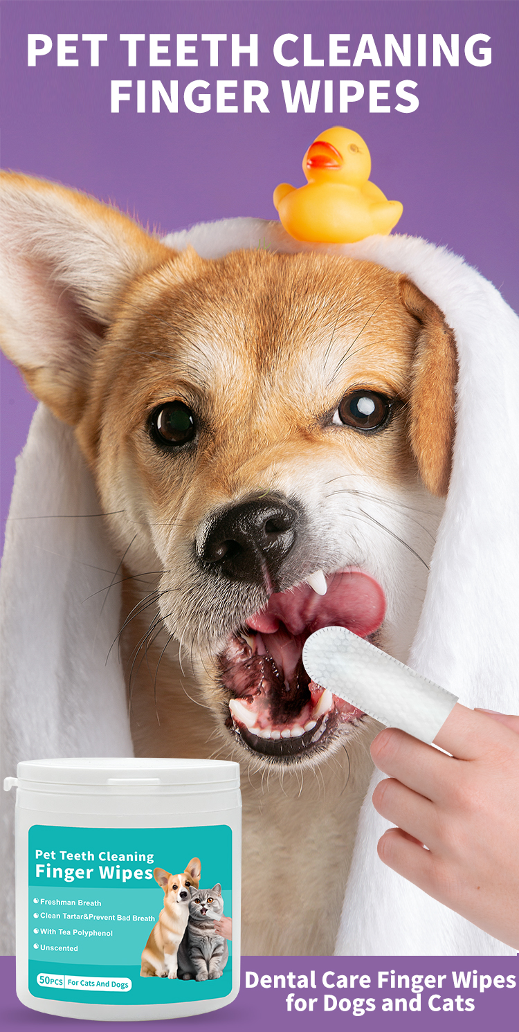 Pet Dental Finger Wipes – Teeth Cleaning for Dogs & Cats - Image 2