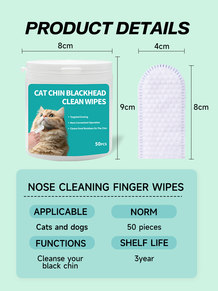 Cat Chin Blackhead Cleaning Wipes for Cats - Image 2