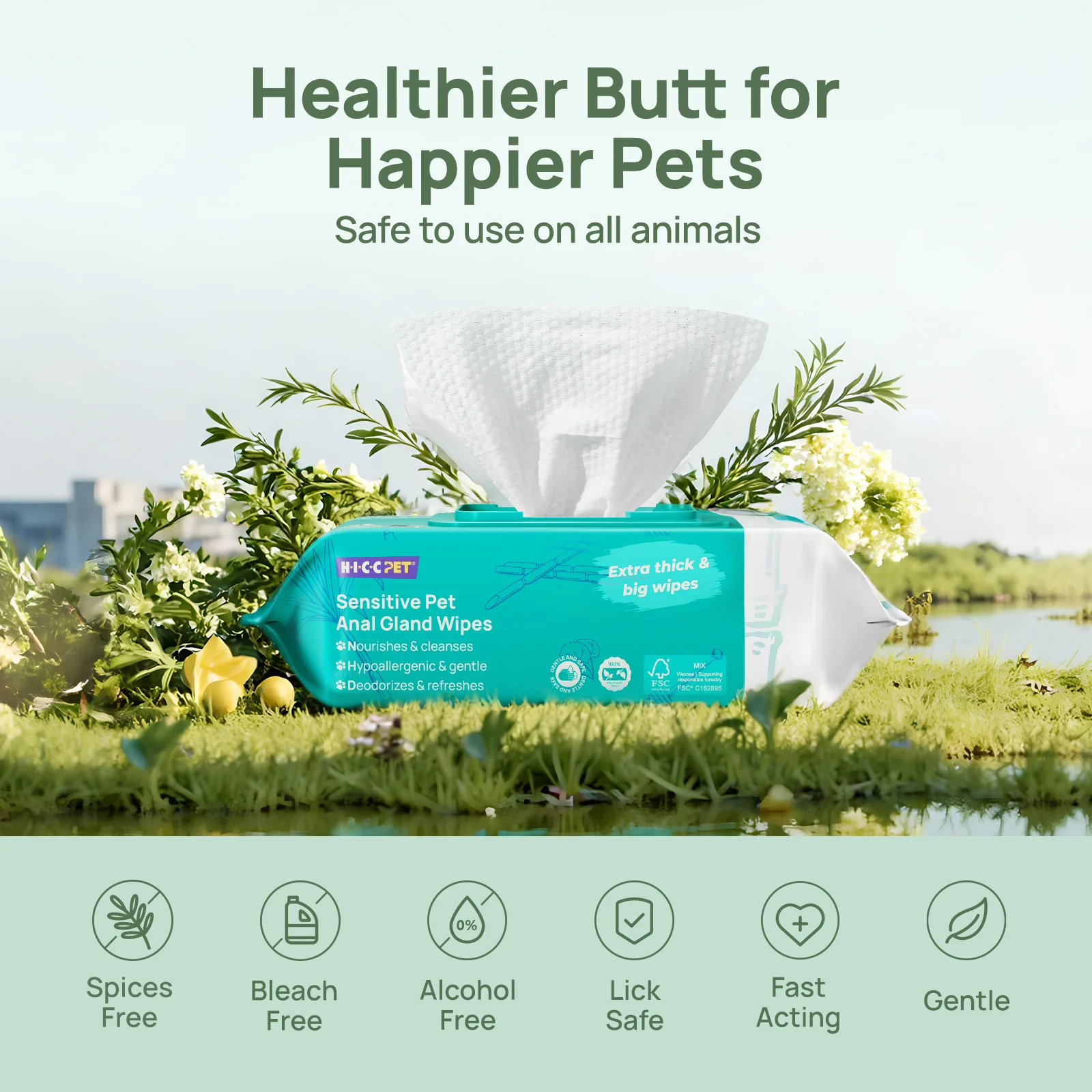 Pet Anal Gland Wipes For Dogs & Cats - Image 3