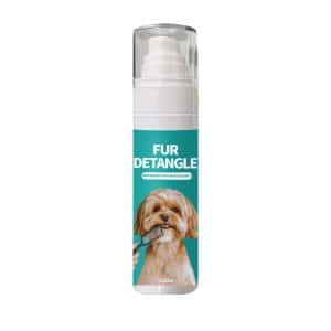 Gentle Pet Fur Detangler Spray for Painless Knot Removal