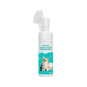 No-Rinse Pet Paw Cleaner with Silicone Brush for Dogs and Cats