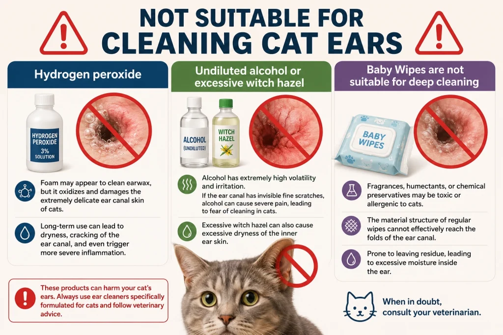 Absolutely not to be used for cat ear ingredients