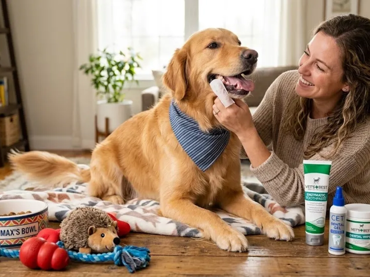 clean dog's teeth