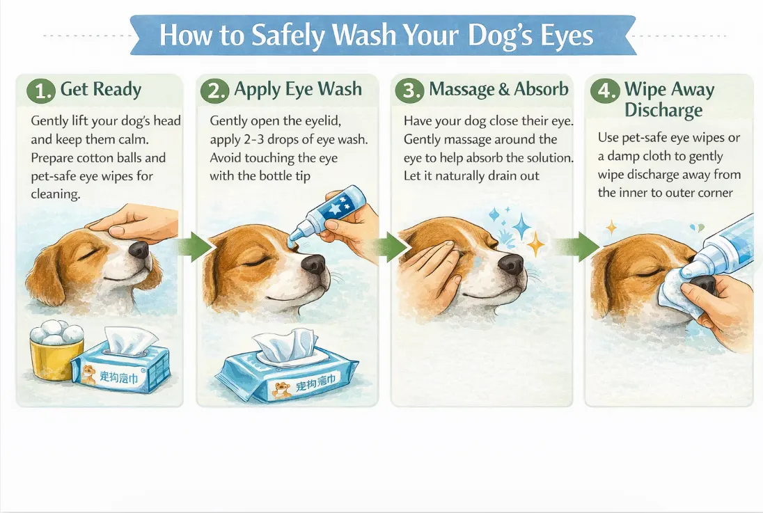 How to Safely Wash Your Dog's Eyes
