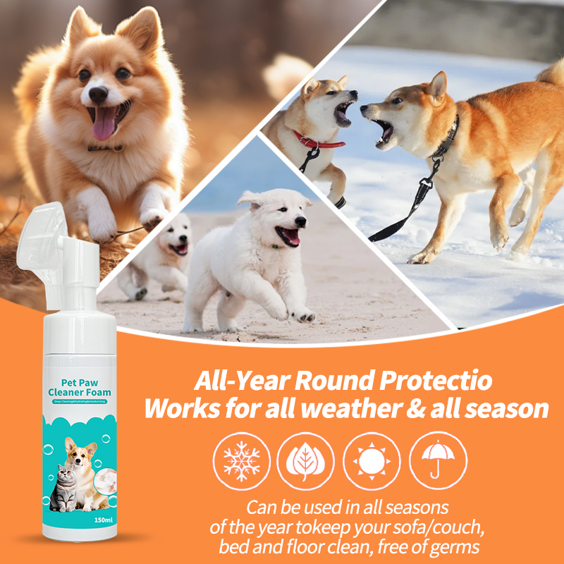 No-Rinse Pet Paw Cleaner Foam