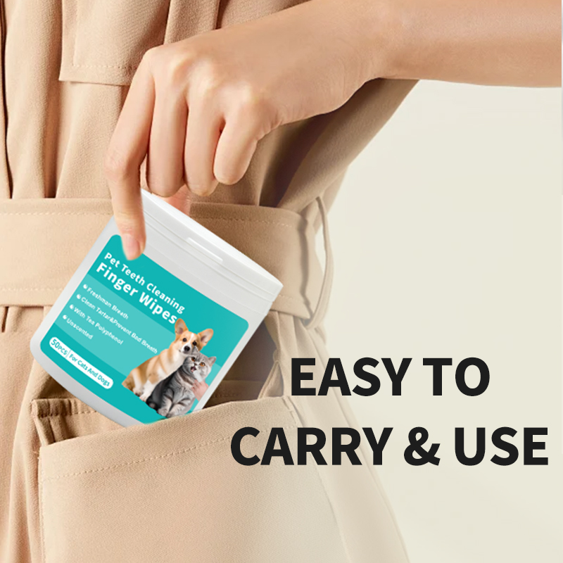 Pet Dental Finger Wipes