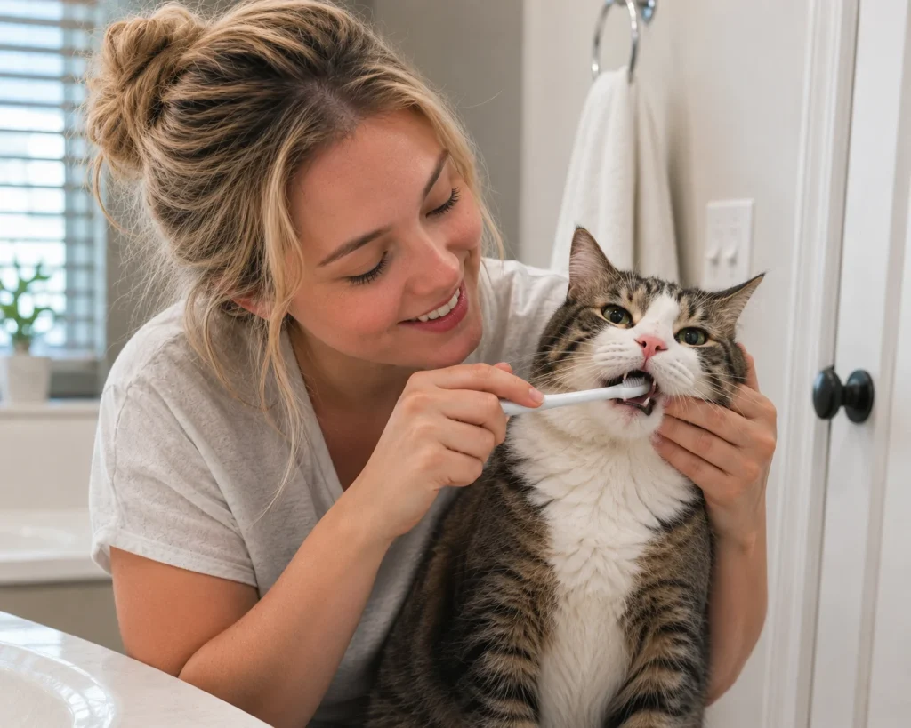 The Ultimate Guide to Best Teeth Cleaning for Cats Oral health issues in cats are often overlooked, but you must take them seriously as they can affect your cat's overall health. Statistics show that over 70% of cats over three years old will experience some degree of oral health problems. As cat owners, we are all concerned about our feline friends ' health and want to know the best way to clean their teeth. Actually, there is no single best product; you need to choose the most suitable combination of products for your cat. This article will provide an in-depth analysis of the best teeth cleaning for cats. What is the best way to clean a cat's teeth? The best approach is often not absolute; it depends on whether the cat rejects your cleaning methods and the severity of the cat's oral problems. Protecting a cat's health involves two main aspects: home care and professional treatment, which complement each other. Cat teeth cleaning at home This is crucial. Proper daily home care can significantly reduce the frequency of your cat's painful trips to the vet, and it will also save you a lot of money on vet visits. 1. Main tools: pet toothpaste and toothbrush If your cat doesn't mind brushing its teeth, using a dedicated pet toothbrush and toothpaste is the best way to clean their teeth. However, never use human toothpaste, as the fluoride, xylitol, and other chemicals in it are toxic to cats. Please follow the 3-3-3 rule when brushing your teeth: The first 3 days: The first three days are for reducing the cat's resistance. Let the cat lick the toothpaste and get used to the taste of the toothpaste. Over the next 3 weeks: Get your cat used to brushing its teeth by gently touching its gums with your finger or a toothbrush. 3 months later: You have reached the adaptation period and can start brushing your teeth at least three times a week. 2. Supplementary tools: best cat teeth cleaning treats, best cat teeth wipes , cat teeth cleaning toys Some cats are very sensitive to and resistant to brushing their teeth. In such cases, dental aids can be an alternative to brushing. Best cat teeth wipes: These are the perfect choice for cats who resist brushing their teeth and for cat owners who don't want to brush theirs. They simply require a gentle swipe across the surface of your cat's teeth to remove some plaque. Best cat teeth cleaning treats: Chewing these snacks helps reduce plaque buildup. When choosing products, opt for those with the V OHC (Vitamin B, Occupational Health) label, which symbolizes safety and quality. Cat teeth cleaning toys: These cat dental cleaning toys usually have an altered internal structure, making them have a wear-resistant mesh structure inside. When cats chew on them, they achieve a cleaning effect by contacting these mesh structures. Vet professional cat dental care In addition to the daily care mentioned above, the most important aspect of vet- recommended cat dental care for cats is a professional teeth cleaning at least once a year. Is teeth cleaning really worth it? The answer is yes, especially for older cats, it's definitely worth it. Benefits: Reduces the risk of tooth decay, improves the eating experience, enhances overall health, and prevents oral diseases. Search: You can search for cat dental cleaning near me on the map. Frequency: According to veterinary recommendations, an oral examination should be performed once a year. Teeth cleaning cost This is actually the question everyone is most concerned about. Prices are influenced by several factors. 1. Basic costs: Each region has different standards, including anesthesia, ultrasound cleaning, and blood routine tests. 2. Additional expenses: tooth extraction, X-ray 3. Post-operative care costs: This is entirely up to individual choice. In conclusion, a scientific combination is the best solution. To ensure your cat has clean, healthy teeth, no single product can do everything perfectly. What you need is a scientifically sound and targeted combination of care strategies: 1、 Annual professional veterinary dental cleaning 2、 Brush your teeth three times a week 3、 In your free time, reward your cat with dental treats and toys. Start implementing a dental care plan now so that every pet owner's beloved pet can have a pair of bright white teeth.