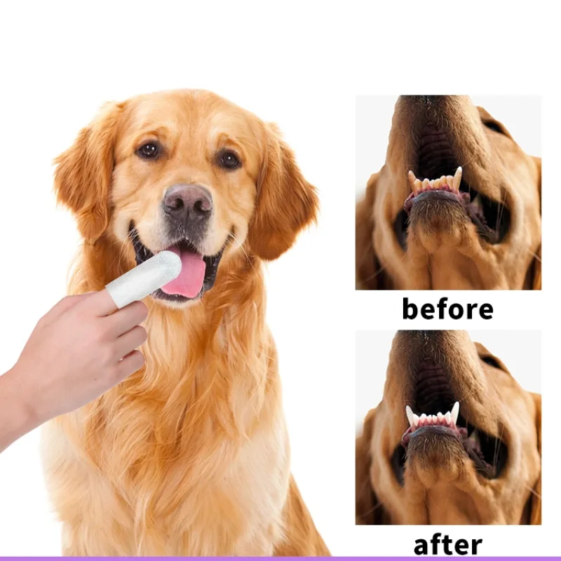 Large Green Pet Dental Wipes Teeth Cleaning amp Fresh Breath - Image 4