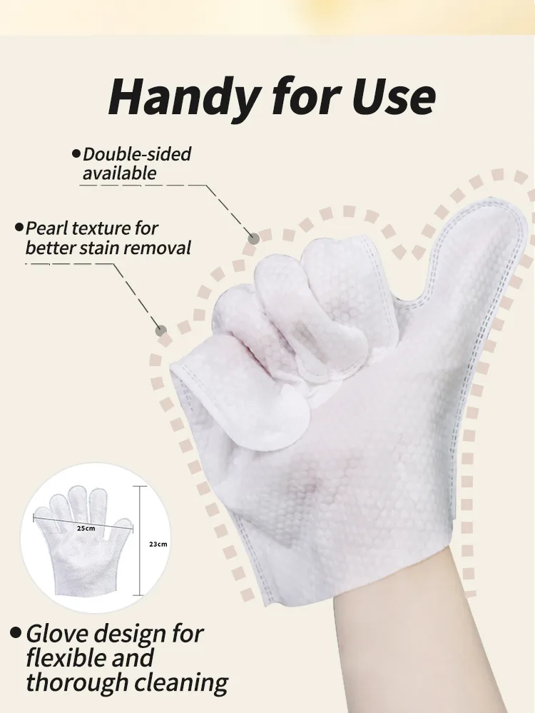 Pet Grooming Glove Wipes for Dogs and Cats - Waterless Bathing