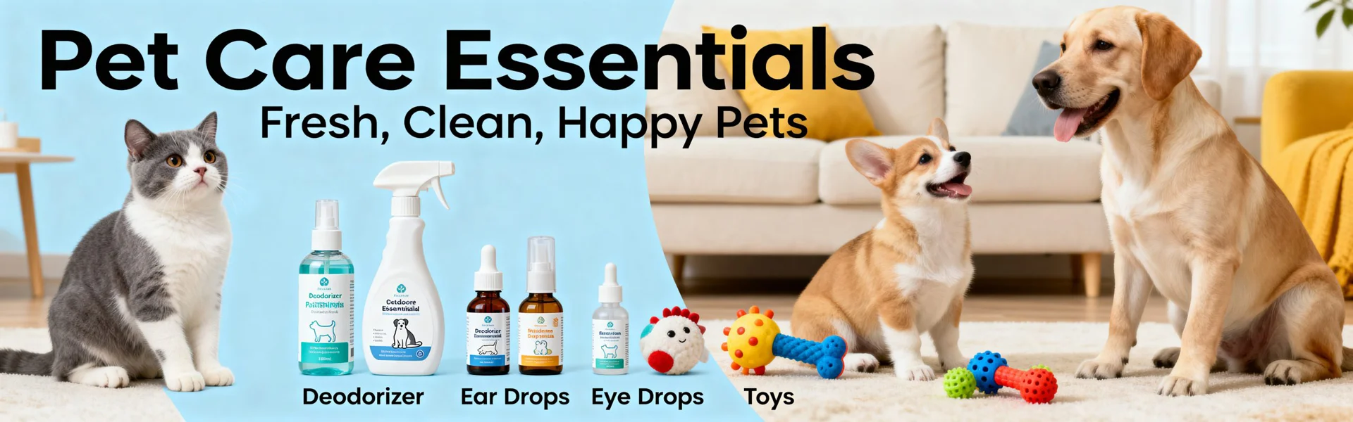 Vilipets natural pet grooming products collection - gentle cleaning for dogs and cats