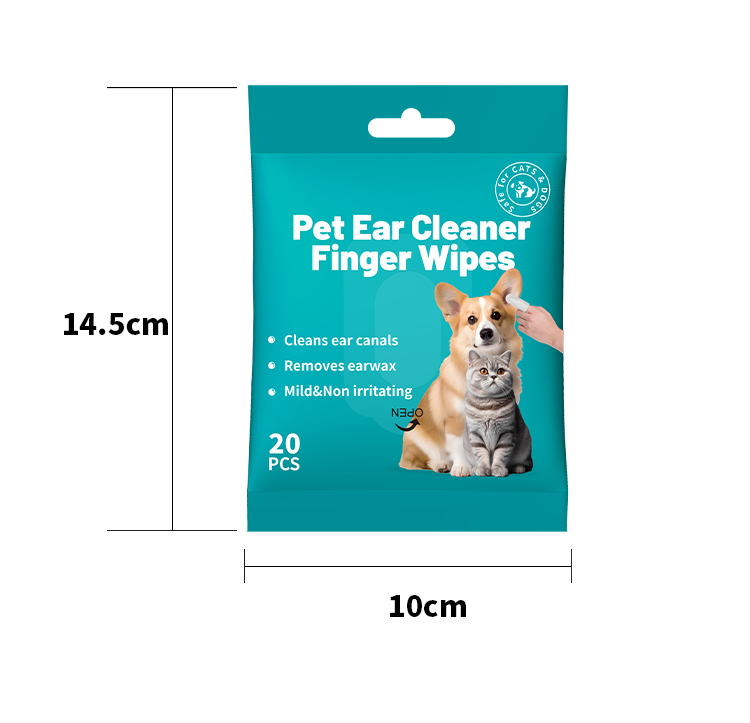 Neutral pH Pet Ear Wipes for Gentle Daily Ear Cleaning