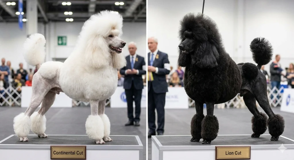 Continental Clip and Lion Clip for Poodles