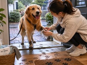 clean your dog's paws