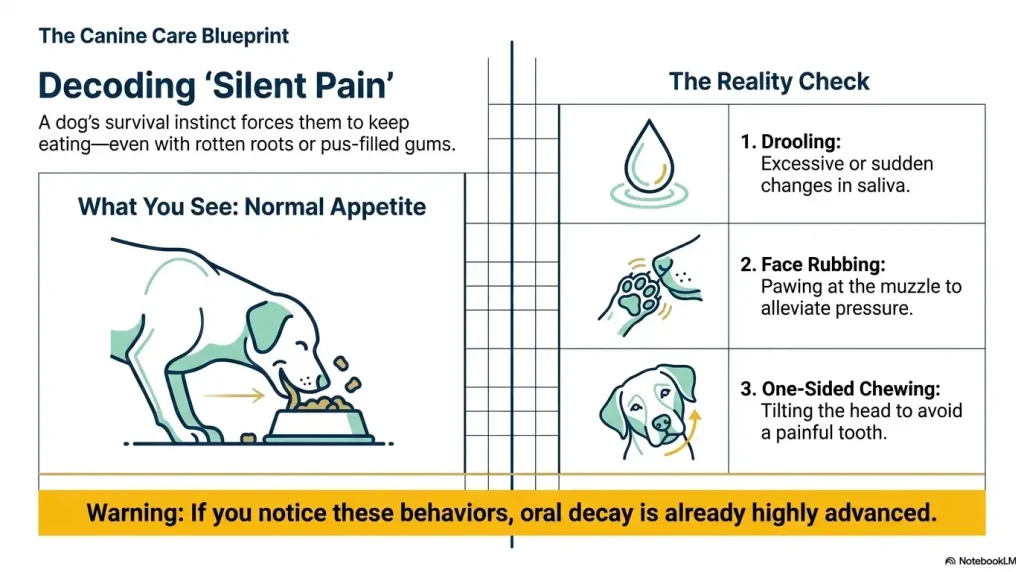 Performance of dog's silent pain. Canine Dental Care : The Secret to a Long & Healthy Life