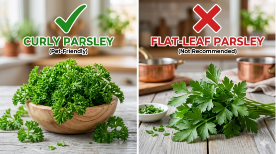 curly parsley VS flat-leaf parsley