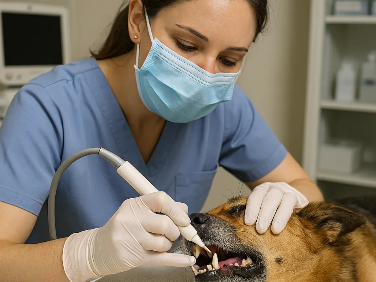 ultrasonic dog teeth cleaning