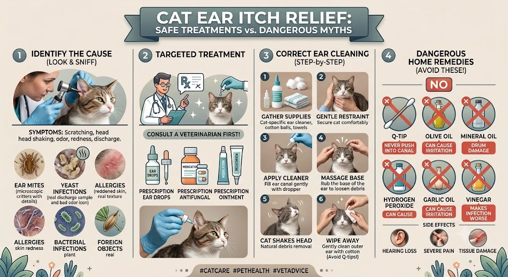 How to Soothe Cat's Itchy Ears
