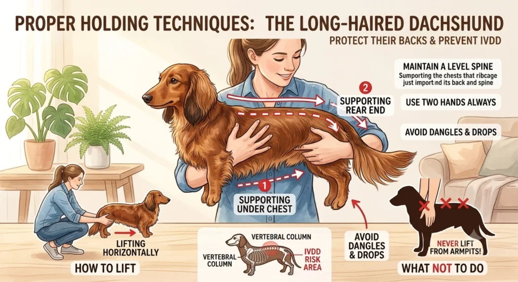 The Correct Way to Hold a Long-Haired Dachshund