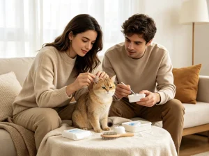 how to clean cat ear wax