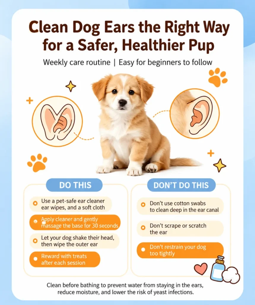 clean dog ears
