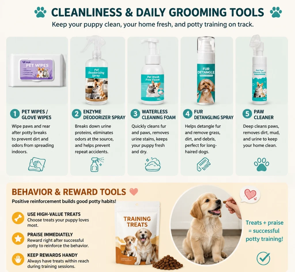Hygiene and daily cleaning and care tools