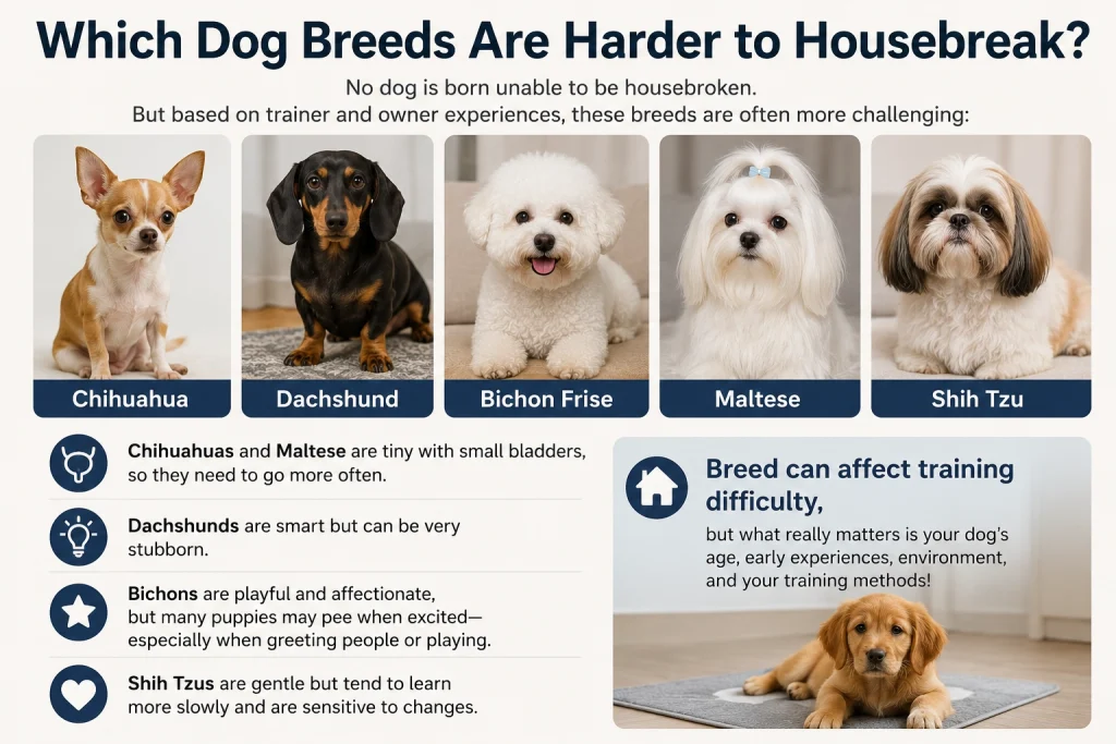 Which Dog Breeds Are Harder to Housebreak?