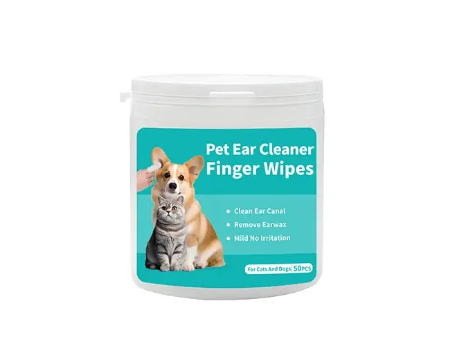 pet ear finger wipes