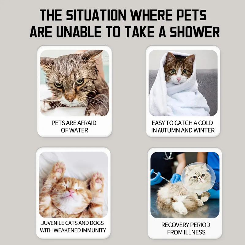 Pet Dry Cleaning Foam Stain Removal Fragrance Shampoo