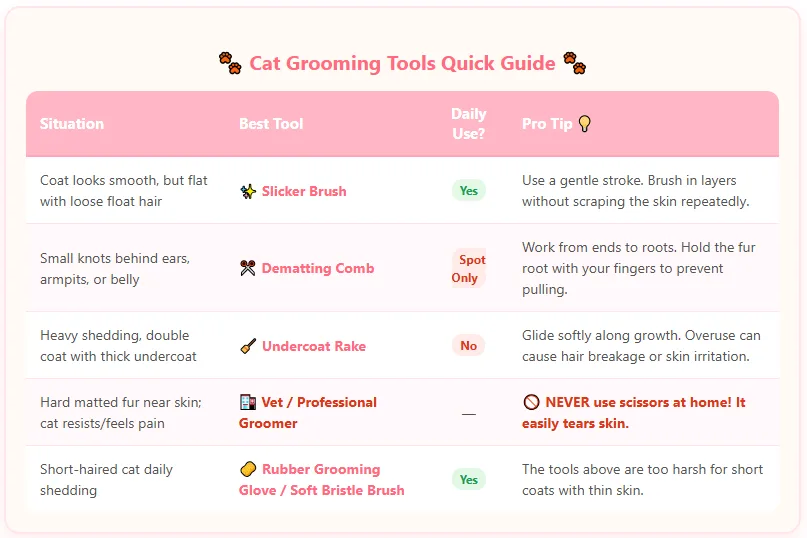 cat gromming tool